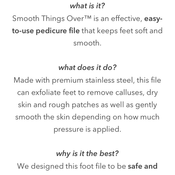 Barefoot Scientist Smooth Things Over Foot File NIP NEVER OPENED Aqua blue - Picture 3 of 9